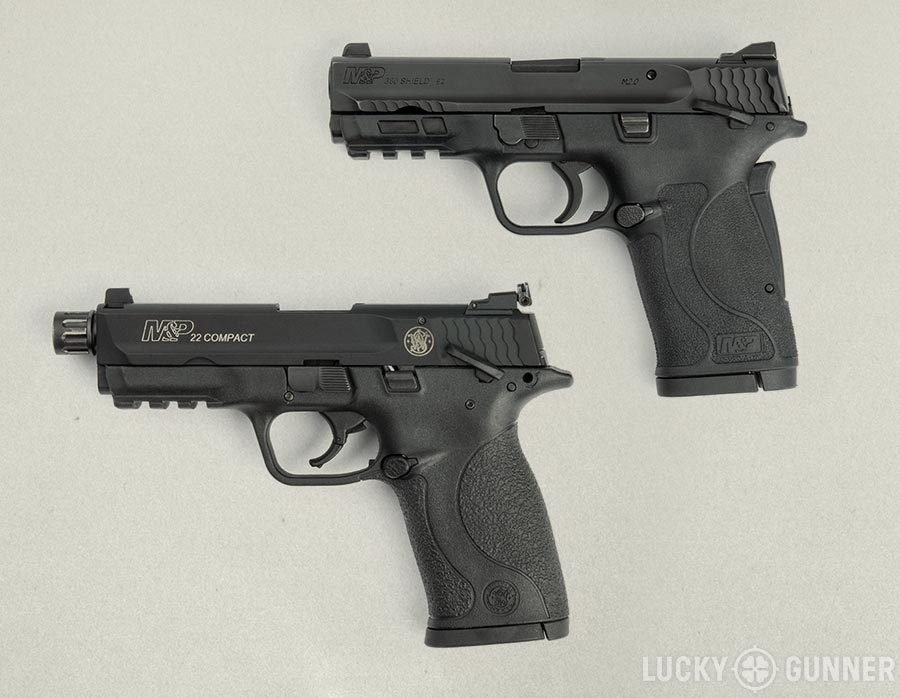 Comparing the S&W Shield 380 EZ to the M&P 22 Compact pistol