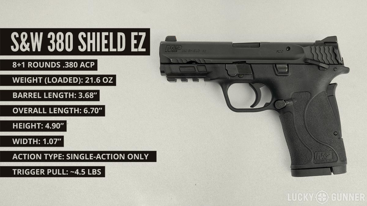 S&W 380 Shield EZ pistol specifications