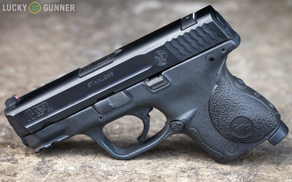 Chris' S&W Shield with a broken rear sight S&W M&P no rear sight