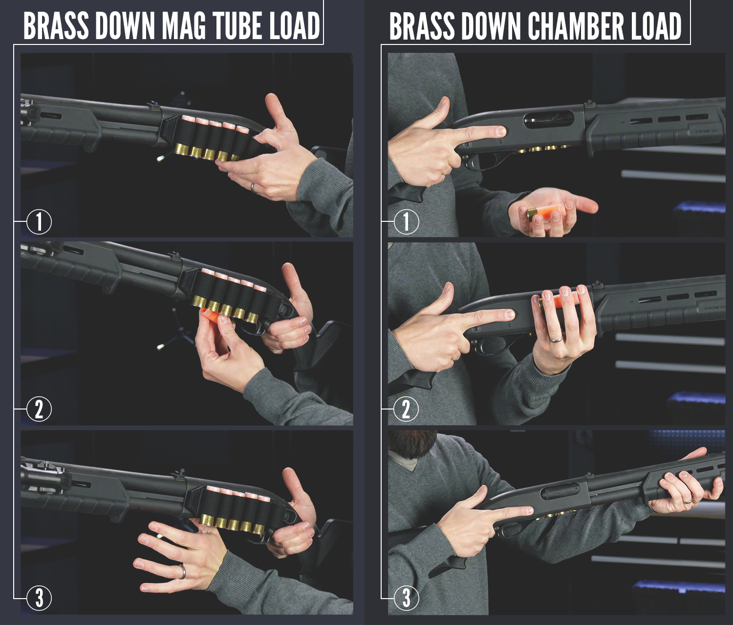 brass down shotgun reload