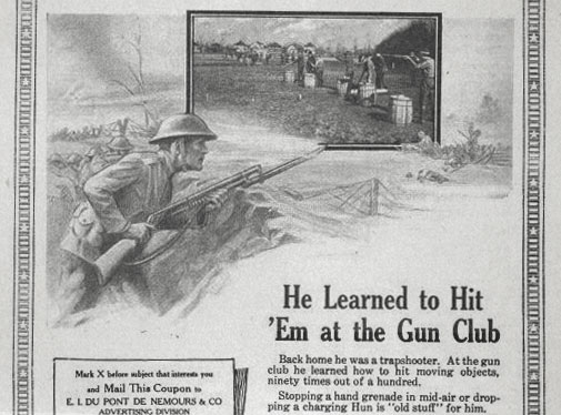 Soldier with a shotgun