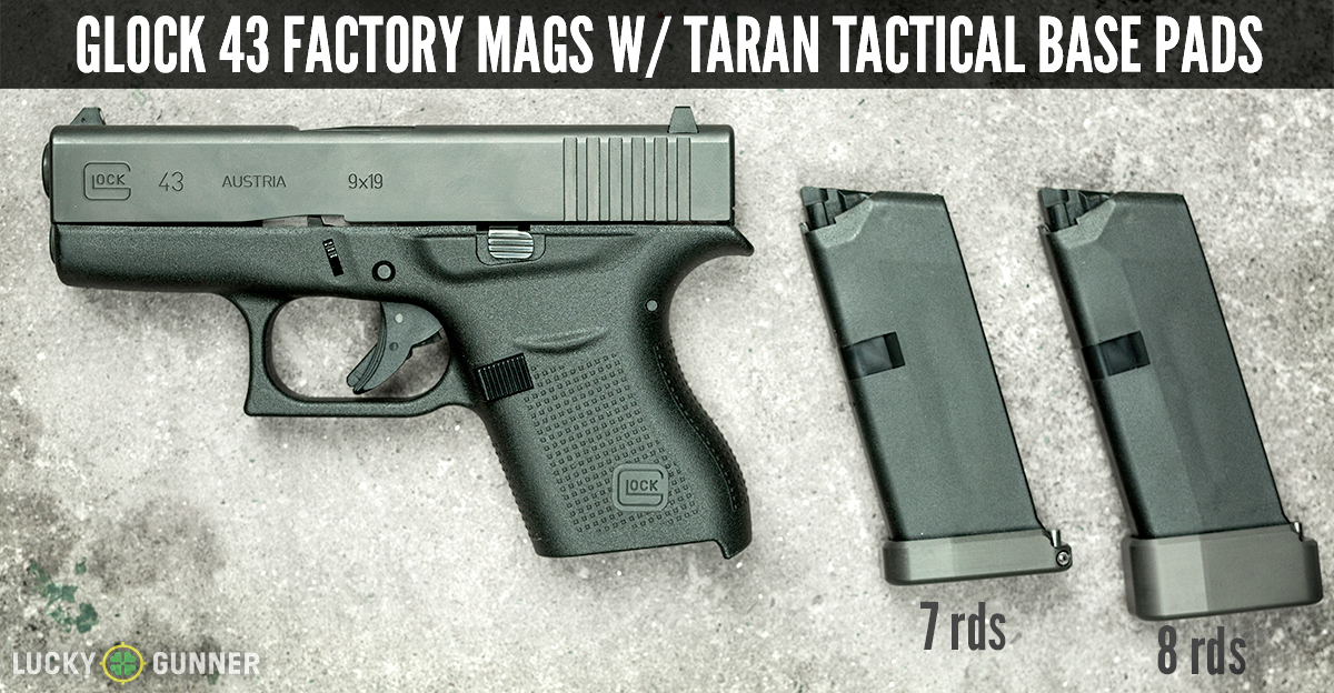 Glock 43 w/ Taran Tactical base pads