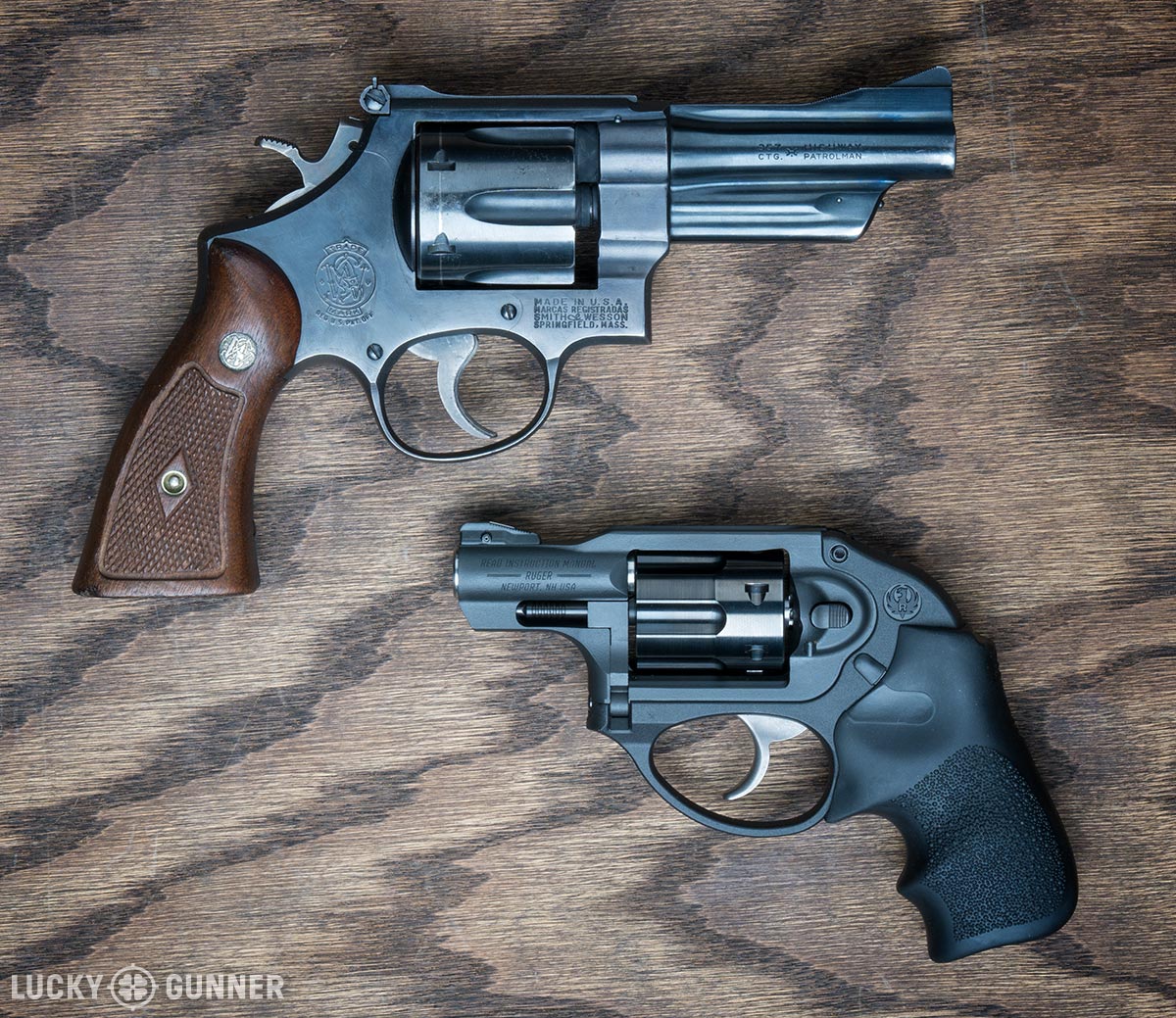 S&W Model 27 and Ruger LCR